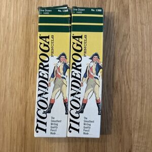 Vintage DIXON TICONDEROGA lot of 19 No 3 hard pencils. No 1388